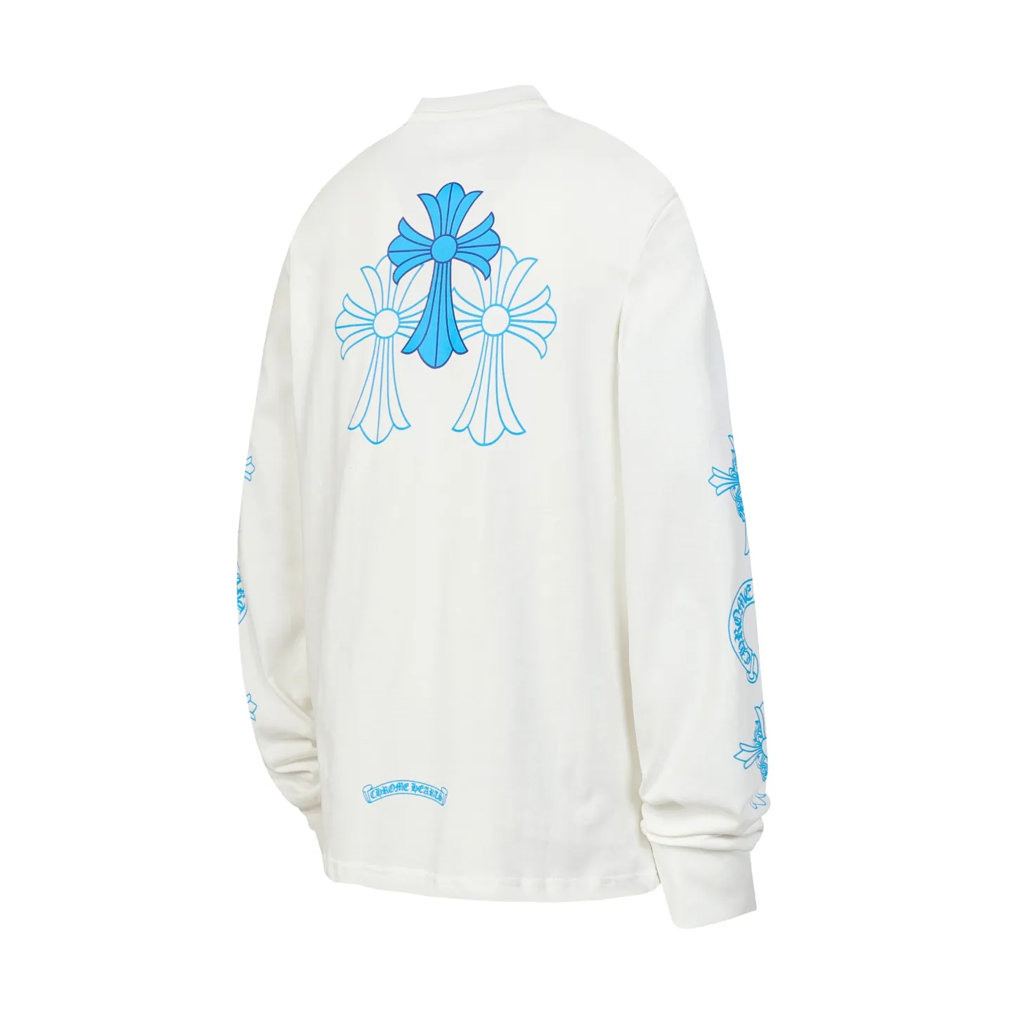 P160 Cross-border model, please do not place an order if you pursue quality - Chrome Hearts/Chrome Heart Sanskrit Cross ✝️ printed popular long-sleeved T-shirt - High weight, high density and high quality. The wool is soft, delicate and skin-friendly. It feels soft and silky. It has excellent warmth and skin-friendly properties. - Customized weaving and dyeing, no color difference, no matter the fabric or workmanship details, beat the ordinary version on the market -Colour: black white -Size: S M L XL